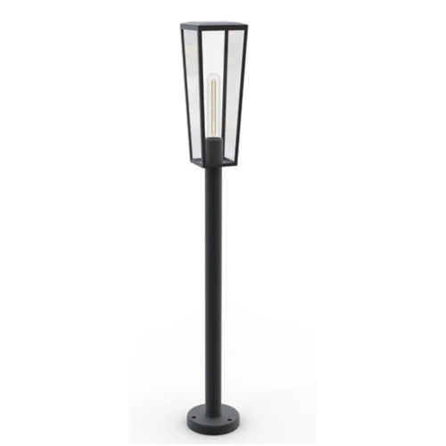 Lampa ogrodowa PINE czarny mat E27 wys. 96cm. IP44 Lutec 7196602012 | 6939412070650 noxbox lampynox www.lampynox.pl