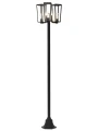 Lampa ogrodowa potrójna PINE czarny mat 3xE27 wys. 1,98m. IP44 Lutec 7196603012 | 6939412070667 noxbox lampynox www.lampynox.pl