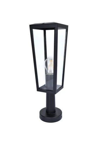 Lampa ogrodowa PINE czarny mat E27 wys. 43cm. IP44 Lutec 7196601012 | 6939412070643 noxbox lampynox www.lampynox.pl