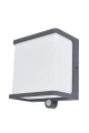 Kinkiet zewnętrzny DOBLO  - CZUJNIK PIR zasilanie solarne Antracyt 12W 4000K IP44 Lutec 6943701125 | 6939412014289 noxbox lampynox www.lampynox.pl