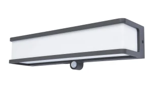 DOBLO  - CZUJNIK PIR zasilanie solarne Antracyt 16,5W 4000K IP54 Kinkiet zewnętrzny