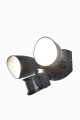 Naświetlacz podwójny SHRIMP Czarny mat LED 23,5W Czujnik ruchu PIR IP54 4000K Lutec 7622222012 | 6939412055916 noxbox lampynox www.lampynox.pl