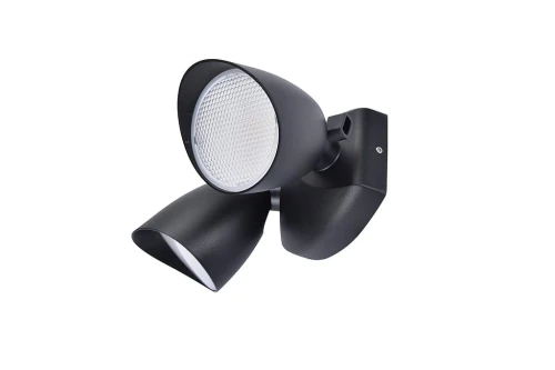 Naświetlacz podwójny SHRIMP Czarny mat LED 23,5W IP54 4000K Lutec 7622221012 | 6939412055909 noxbox lampynox www.lampynox.pl