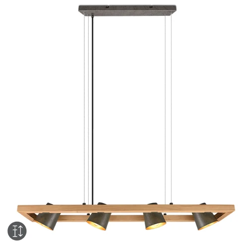 Lampa wisząca BELL Nikiel antyczny, Regulowana wysokość zawieszenia 4xE14 Trio 301900467 | 4017807502602 noxbox lampynox www.lampynox.pl