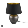 Lampka stołowa ABBY Nikiel | Czarny śr. 30cm E27 RL R50601902 | 4017807506655 noxbox lampynox www.lampynox.pl