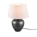Lampka stołowa ABBY Nikiel | Biały śr. 30cm E27 RL R50601901 | 4017807506648 noxbox lampynox www.lampynox.pl