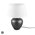 Lampka stołowa ABBY Nikiel | Biały śr. 30cm E27 RL R50601901 | 4017807506648 noxbox lampynox www.lampynox.pl