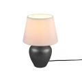 Lampka stołowa ABBY Nikiel | Biały śr. 18cm E14 RL R50601001 | 4017807506631 noxbox lampynox www.lampynox.pl