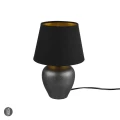 Lampka stołowa ABBY Nikiel | Czarny śr. 18cm E14 RL R50601002 | 4017807506624 noxbox lampynox www.lampynox.pl