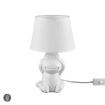 ABU Monkey Biały śr. 17cm. E14 Lampka stołowa 