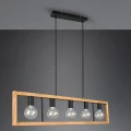 Lampa wisząca AGRA Brąz | Czarny mat 5xE27 Trio 313800532 | 4017807502862 noxbox lampynox www.lampynox.pl