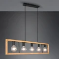Lampa wisząca AGRA Brąz | Czarny mat 5xE27 Trio 313800532 | 4017807502862 noxbox lampynox www.lampynox.pl