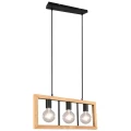Lampa wisząca AGRA Brąz | Czarny mat 3xE27 Trio 313800332 | 4017807502855 noxbox lampynox www.lampynox.pl