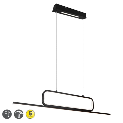 Lampa wisząca AICK Czarny mat LED 38W 3000K ściemnialna Trio 327210332 | 4017807504194 noxbox lampynox www.lampynox.pl