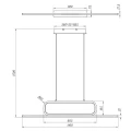 Lampa wisząca AICK Czarny mat LED 38W 3000K ściemnialna Trio 327210332 | 4017807504194 noxbox lampynox www.lampynox.pl