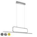 Lampa wisząca AICK Aluminium szczotkowane LED 38W 3000K ściemnialna Trio 327210305 | 4017807504200 noxbox lampynox www.lampynox.pl