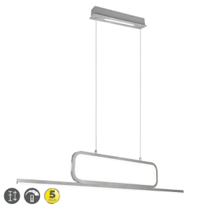 AICK Aluminium szczotkowane LED 38W 3000K ściemnialna Lampa wisząca Trio 327210305