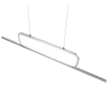 Lampa wisząca AICK Aluminium szczotkowane LED 38W 3000K ściemnialna Trio 327210305 | 4017807504200 noxbox lampynox www.lampynox.pl