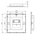 Plafon Panel ALPHA Czarny mat szer.29cm. LED 13W 3000K RL R62323032 | 4017807501704 noxbox lampynox www.lampynox.pl