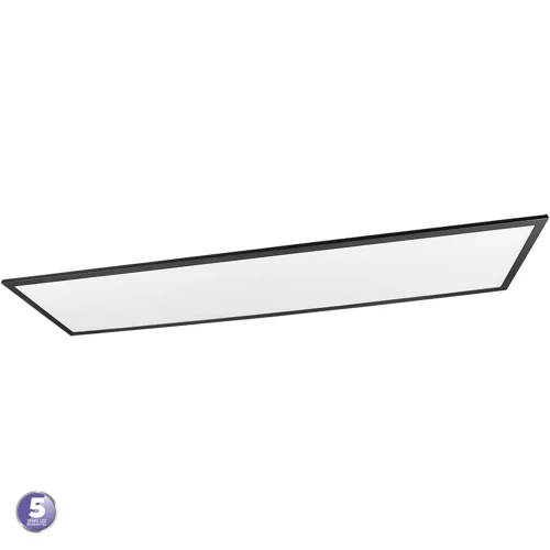 Plafon Panel ALPHA Czarny mat szer.119cm. LED 34W 3000K RL R62321232 | 4017807501926 noxbox lampynox www.lampynox.pl