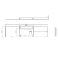 Plafon Panel ALPHA Czarny mat szer.119cm. LED 34W 3000K RL R62321232 | 4017807501926 noxbox lampynox www.lampynox.pl