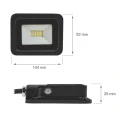 Naświetlacz NOCTIS LUX 2 czarny 10W CW 230V IP65 Spectrum SLI029037CW | 5902650543874 noxbox lampynox www.lampynox.pl