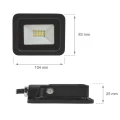 Naświetlacz NOCTIS LUX 2 czarny 10W WW 230V IP65 Spectrum SLI029037WW | 5902650543904 noxbox lampynox www.lampynox.pl