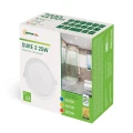 Oprawa wpuszczana łazienkowa DURE 2 biały Ø 24cm 25W WW IP44 Spectrum SLI043006WW | 5902650539303 noxbox lampynox www.lampynox.pl