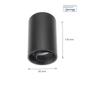 Downlight regulowany CHLOE czarna Ø 8cm GU10 Spectrum SLIP004007 | 5902650587311 noxbox lampynox www.lampynox.pl