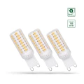 Trójpak LED Premium G9 4W NW DIM SMD ściemnialna 5 lat gwarancji Spectrum WOJ+14485 | 5902650580459 noxbox lampynox www.lampynox.pl