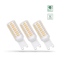 Trójpak LED Premium G9 4W CW DIM SMD ściemnialna 5 lat gwarancji Spectrum WOJ+14486 | 5902650580466 noxbox lampynox www.lampynox.pl