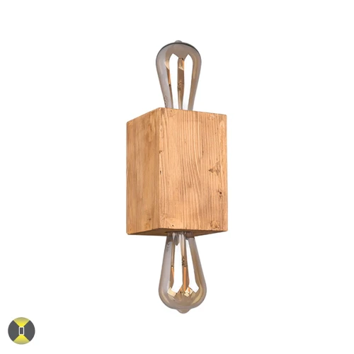 Kinkiet wewnętrzny BRADLEY Brązowy 2xE27 Trio 203000230﻿ | 4017807507041 noxbox lampynox www.lampynox.pl