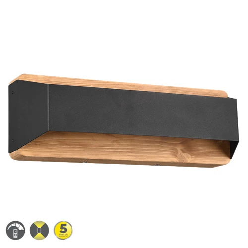 Kinkiet ścienny ARINO Czarny mat LED 13,5W 3000K ściemnialny Trio 224819132 | 4017807502787 noxbox lampynox www.lampynox.pl