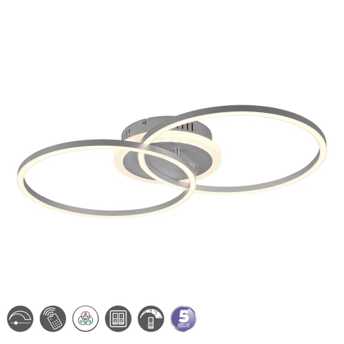 Lampa sufitowa ARRIBO Tytanowy DIM PILOT RGBW 30W 3000K RL R62853187 | 4017807500516 noxbox lampynox www.lampynox.pl