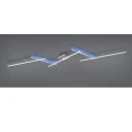Lampa sufitowa ARVIN Nikiel mat DIM PILOT RGBW Regulowana LED 22W 2700-6500K ściemnialna Trio 628410507 | 4017807504071 noxbox lampynox www.lampynox.pl