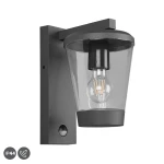 CAVADO Antracyt E27 IP44 Czujnik ruchu i zmierzchu Kinkiet zewnętrzny Trio 211069142