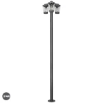 CAVADO Antracyt wys. 2,2m. 3xE27 IP44 Lampa potrójna ogrodowa stojąca Trio 411060342
