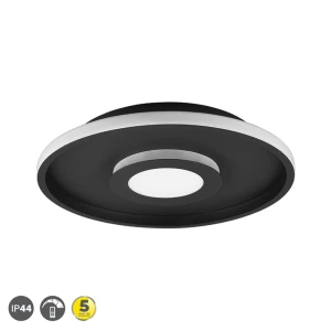 ASCARI Czarny mat LED LED 3 step dim. 35W 3000K IP44 ściemnialna łazienkowa lampa sufitowa Trio 680819332