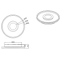 Łazienkowa lampa sufitowa ASCARI Czarny mat LED DIM 35W 3000K IP44 ściemnialna Trio 680819332 | 4017807508536 noxbox lampynox www.lampynox.pl