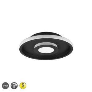 ASCARI Czarny mat LED LED 3 step dim. 28W 3000K IP44 ściemnialna łazienkowa lampa sufitowa Trio 680810332