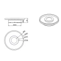 Łazienkowa lampa sufitowa ASCARI Czarny mat LED DIM 28W 3000K IP44 ściemnialna Trio 680810332 | 4017807508512 noxbox lampynox www.lampynox.pl