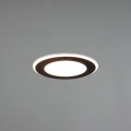 Oprawa wpuszczana AURA Czarny mat LED 10W śr.14cm 3000K Trio 652410132 | 4017807504101 noxbox lampynox www.lampynox.pl
