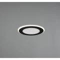 Oprawa wpuszczana AURA Czarny mat LED 10W śr.14cm 3000K Trio 652410132 | 4017807504101 noxbox lampynox www.lampynox.pl