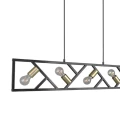 Lampa wisząca BELA Czarny mat 4xE27 Trio 307900432 | 4017807502701 noxbox lampynox www.lampynox.pl