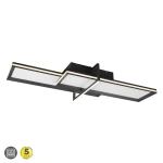 CHARLESTON Antracyt 2x Panel LED 22W | 12W 3000K Lampa sufitowa Trio 672110542