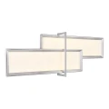 Lampa sufitowa CHARLESTON Aluminium szczotkowane 2x Panel LED 22W | 12W 3000K Trio 672110505 | 4017807503982 noxbox lampynox www.lampynox.pl