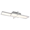 Lampa sufitowa CHARLESTON Aluminium szczotkowane 2x Panel LED 22W | 12W 3000K Trio 672110505 | 4017807503982 noxbox lampynox www.lampynox.pl
