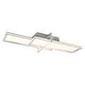 Lampa sufitowa CHARLESTON Aluminium szczotkowane 2x Panel LED 22W | 12W 3000K Trio 672110505 | 4017807503982 noxbox lampynox www.lampynox.pl