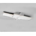 Lampa sufitowa CHARLESTON Aluminium szczotkowane 2x Panel LED 22W | 12W 3000K Trio 672110505 | 4017807503982 noxbox lampynox www.lampynox.pl