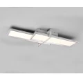 Lampa sufitowa CHARLESTON Aluminium szczotkowane 2x Panel LED 22W | 12W 3000K Trio 672110505 | 4017807503982 noxbox lampynox www.lampynox.pl